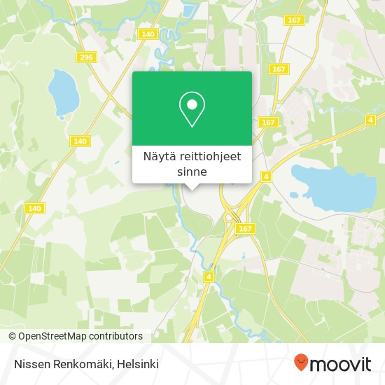 Nissen Renkomäki kartta