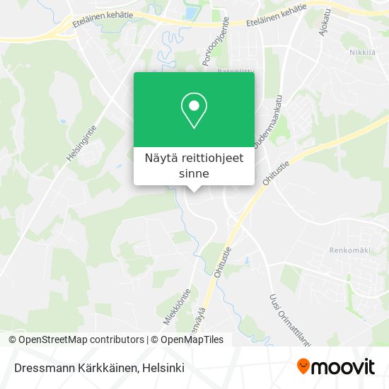 Dressmann Kärkkäinen kartta
