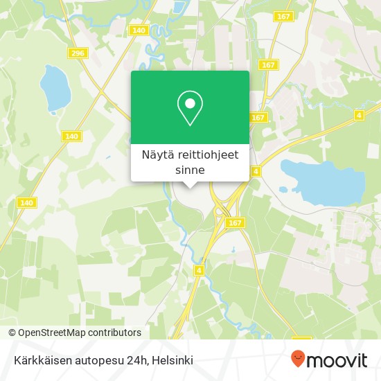 Kärkkäisen autopesu 24h kartta