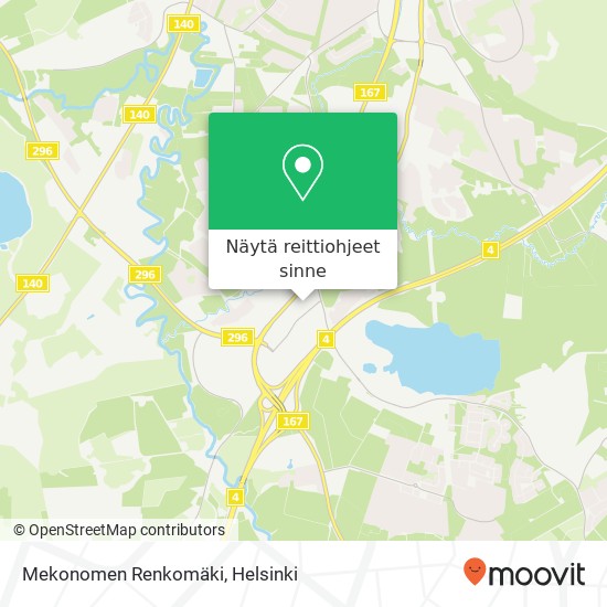 Mekonomen Renkomäki kartta