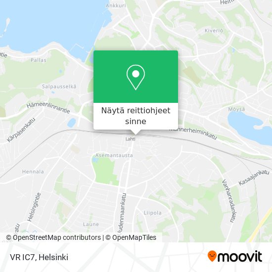Kuinka päästä kohteeseen VR IC7 paikassa Lahti kulkuvälineellä Juna tai  Bussi?