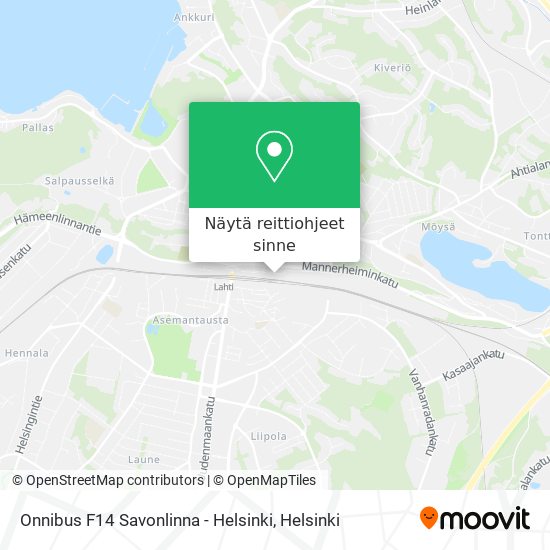 Kuinka päästä kohteeseen Onnibus F14 Savonlinna - Helsinki paikassa Lahti  kulkuvälineellä Juna tai Bussi?