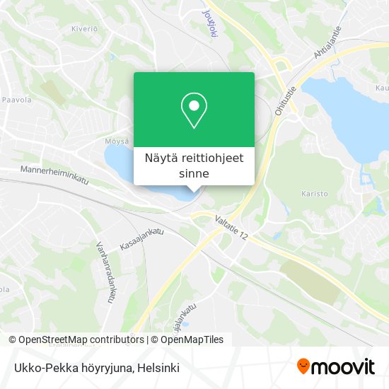 Ukko-Pekka höyryjuna kartta