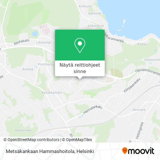 Metsäkankaan Hammashoitola kartta