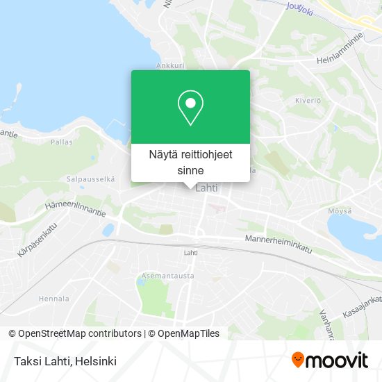 Taksi Lahti kartta