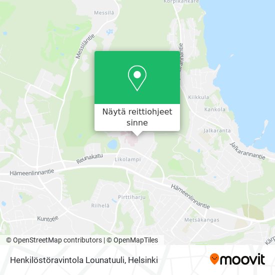 Henkilöstöravintola Lounatuuli kartta