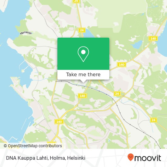 DNA Kauppa Lahti, Holma kartta