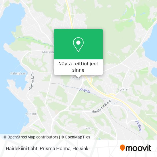 Hairlekiini Lahti Prisma Holma kartta