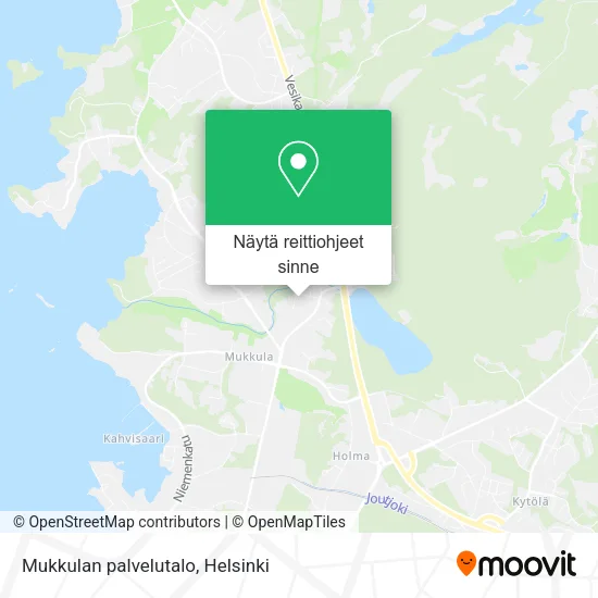 Mukkulan palvelutalo kartta