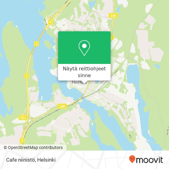 Cafe niinistö kartta