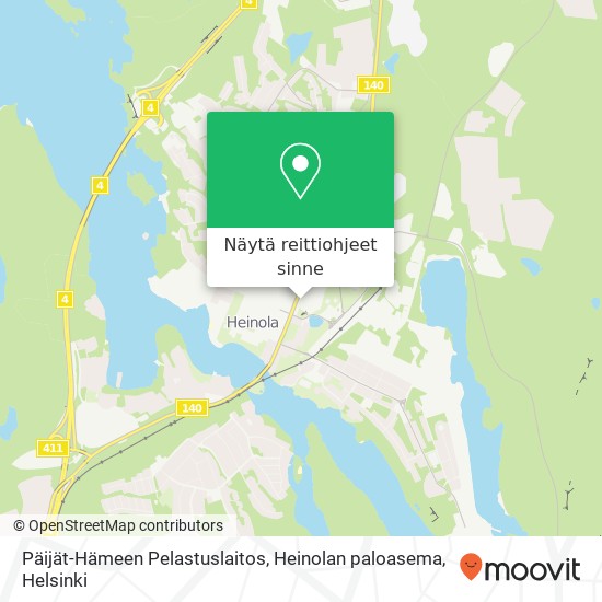 Päijät-Hämeen Pelastuslaitos, Heinolan paloasema kartta