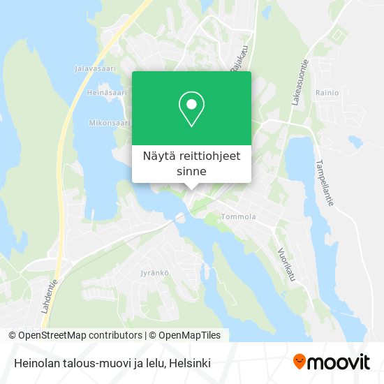 Heinolan talous-muovi ja lelu kartta