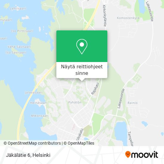 Jäkälätie 6 kartta