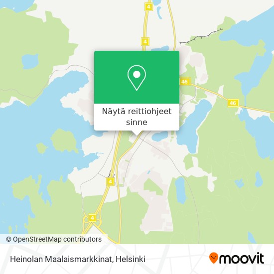 Heinolan Maalaismarkkinat kartta