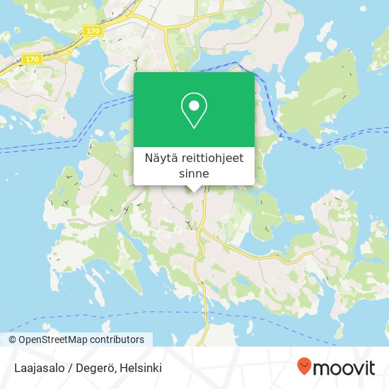 Laajasalo / Degerö kartta