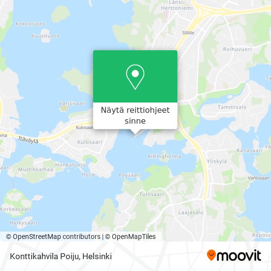 Konttikahvila Poiju kartta