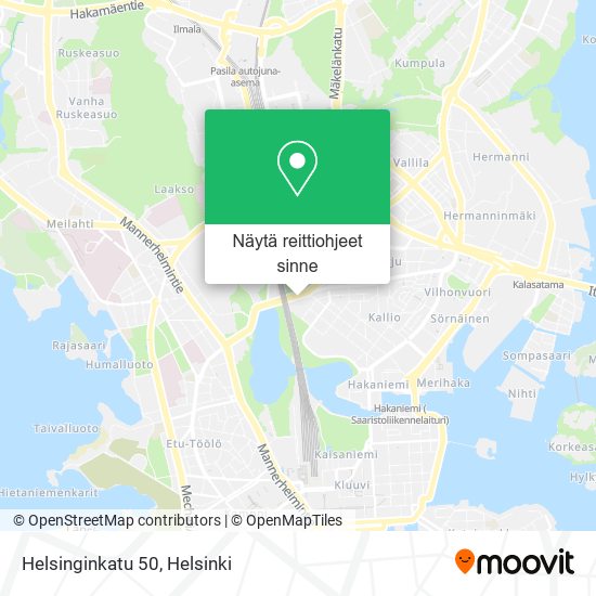Helsinginkatu 50 kartta