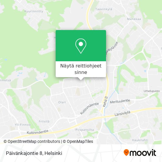 Päivänkajontie 8 kartta