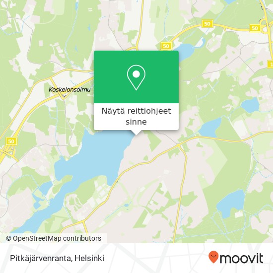 Pitkäjärvenranta kartta