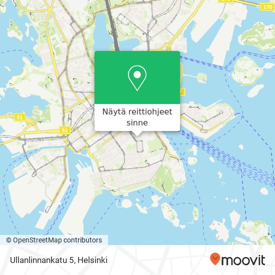 Ullanlinnankatu 5 kartta