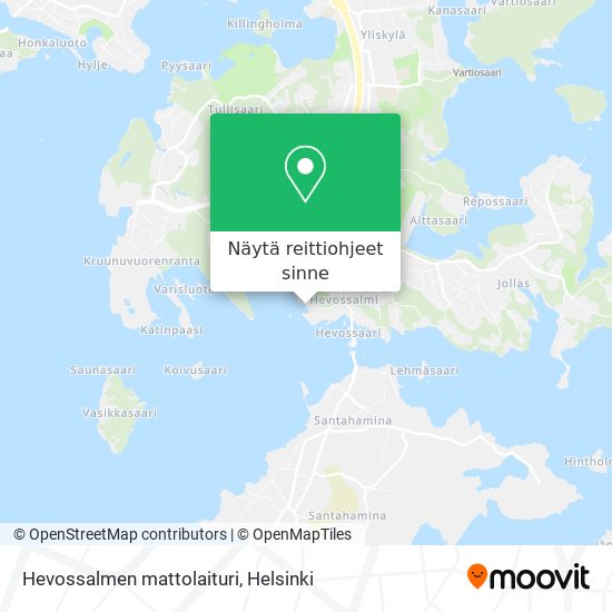 Hevossalmen mattolaituri kartta