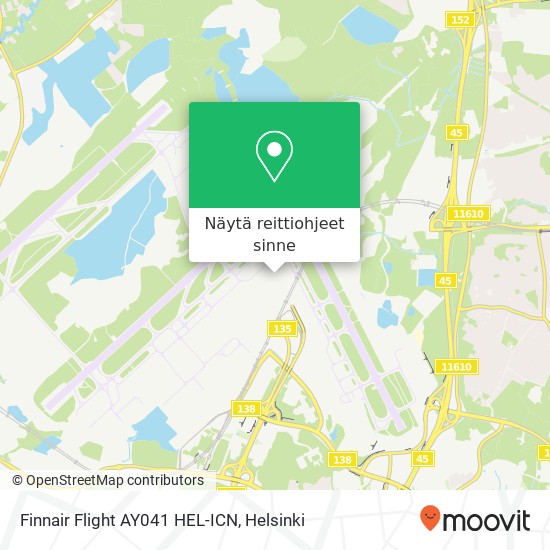 Finnair Flight AY041 HEL-ICN kartta