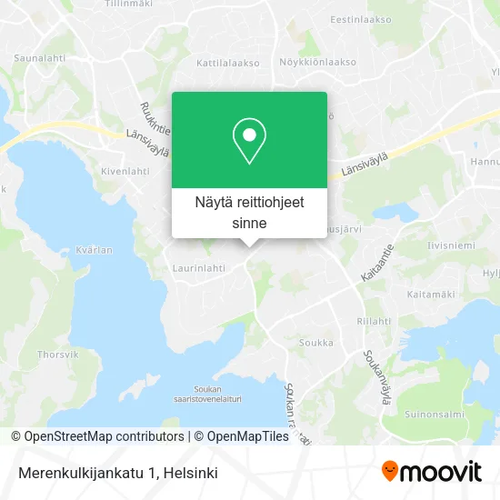 Merenkulkijankatu 1 kartta