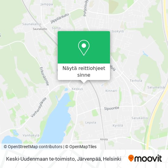 Keski-Uudenmaan te-toimisto, Järvenpää kartta