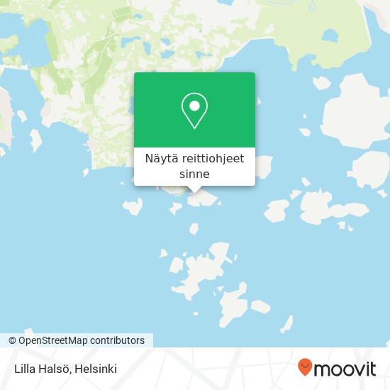 Lilla Halsö kartta