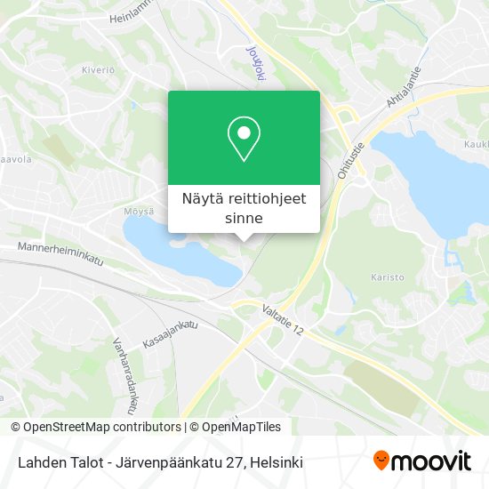Lahden Talot - Järvenpäänkatu 27 kartta