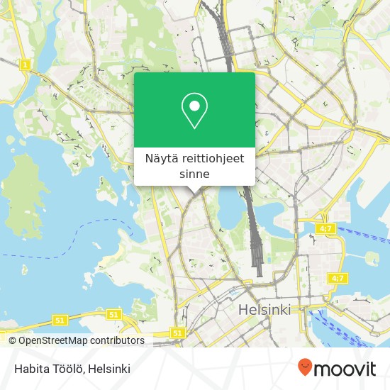 Habita Töölö kartta