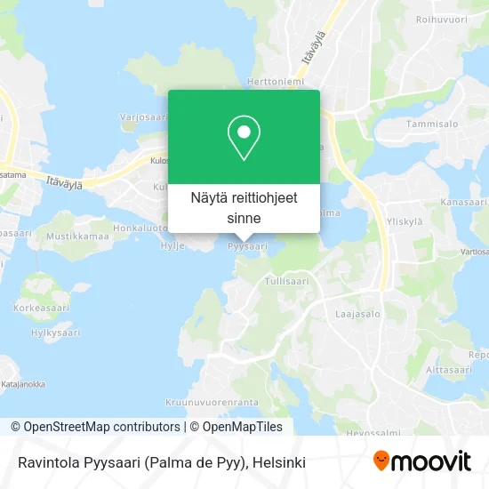 Ravintola Pyysaari (Palma de Pyy) kartta