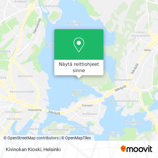 Kivinokan Kioski kartta