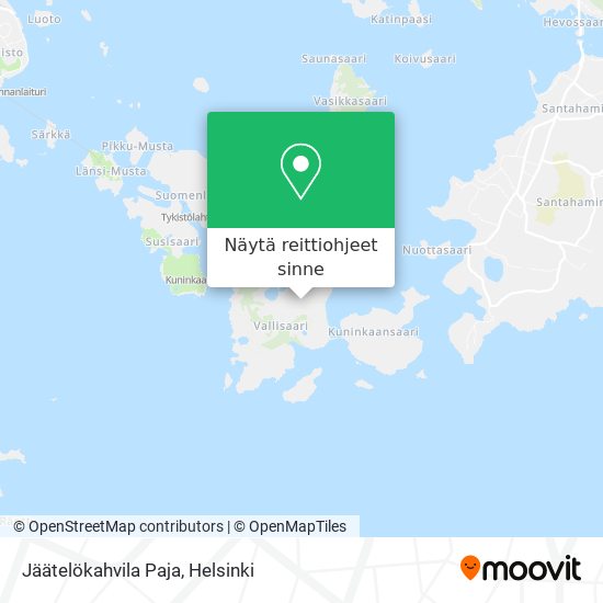 Jäätelökahvila Paja kartta