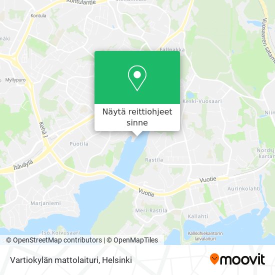 Vartiokylän mattolaituri kartta