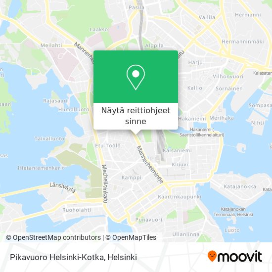 Pikavuoro Helsinki-Kotka kartta