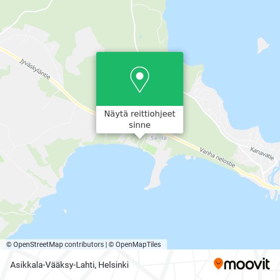 Asikkala-Vääksy-Lahti kartta