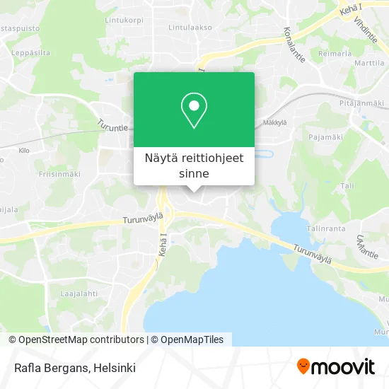 Rafla Bergans kartta