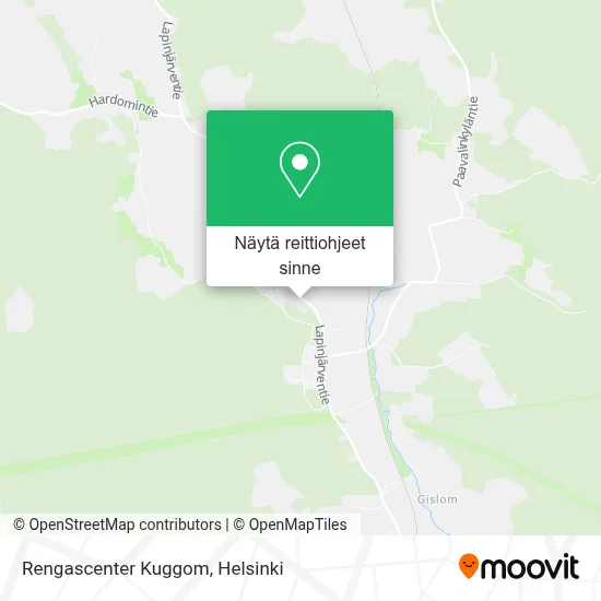 Rengascenter Kuggom kartta
