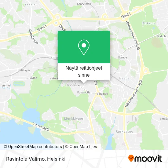Ravintola Valimo kartta