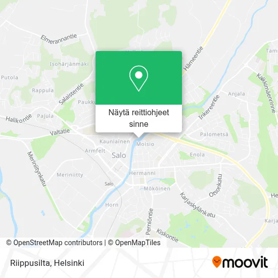 Riippusilta kartta
