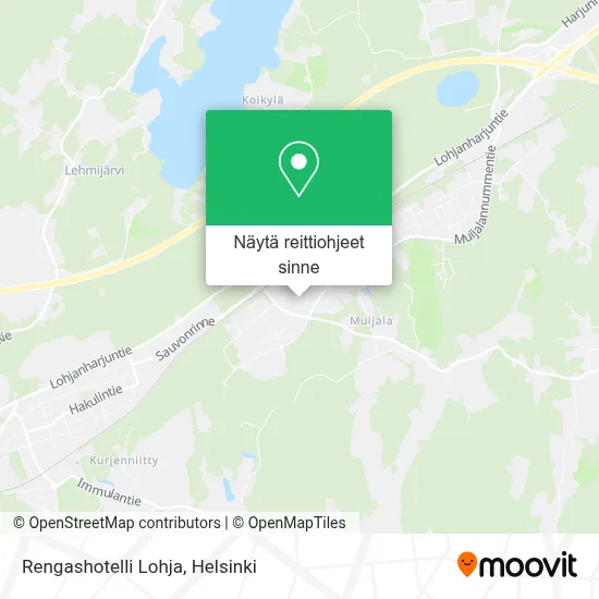Rengashotelli Lohja kartta