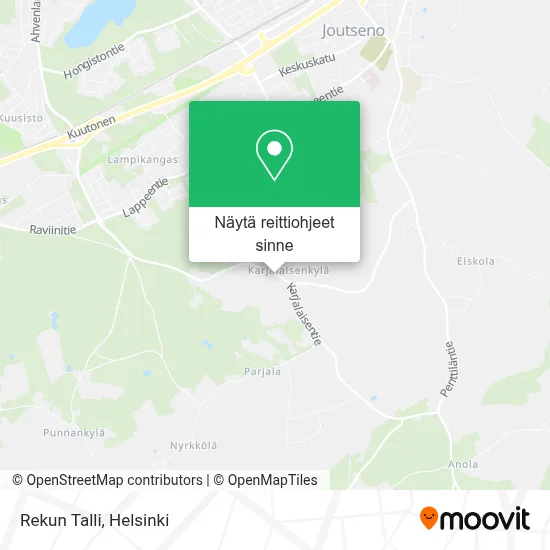 Rekun Talli kartta