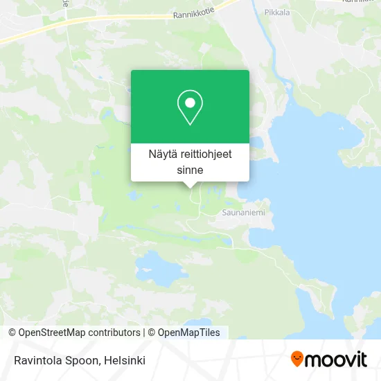 Ravintola Spoon kartta