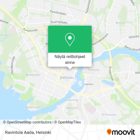Ravintola Aada kartta