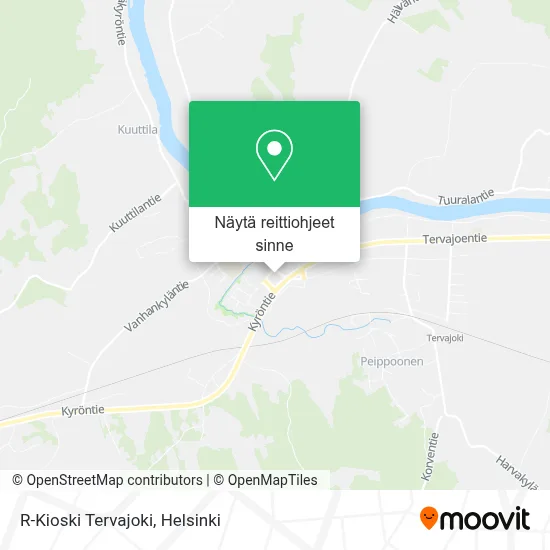 R-Kioski Tervajoki kartta