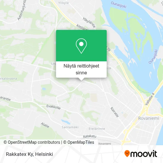 Rakkatex Ky kartta