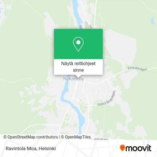 Ravintola Moa kartta