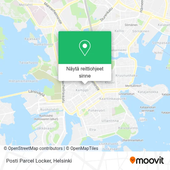 Posti Parcel Locker kartta