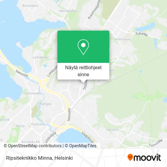 Ripsiteknikko Minna kartta